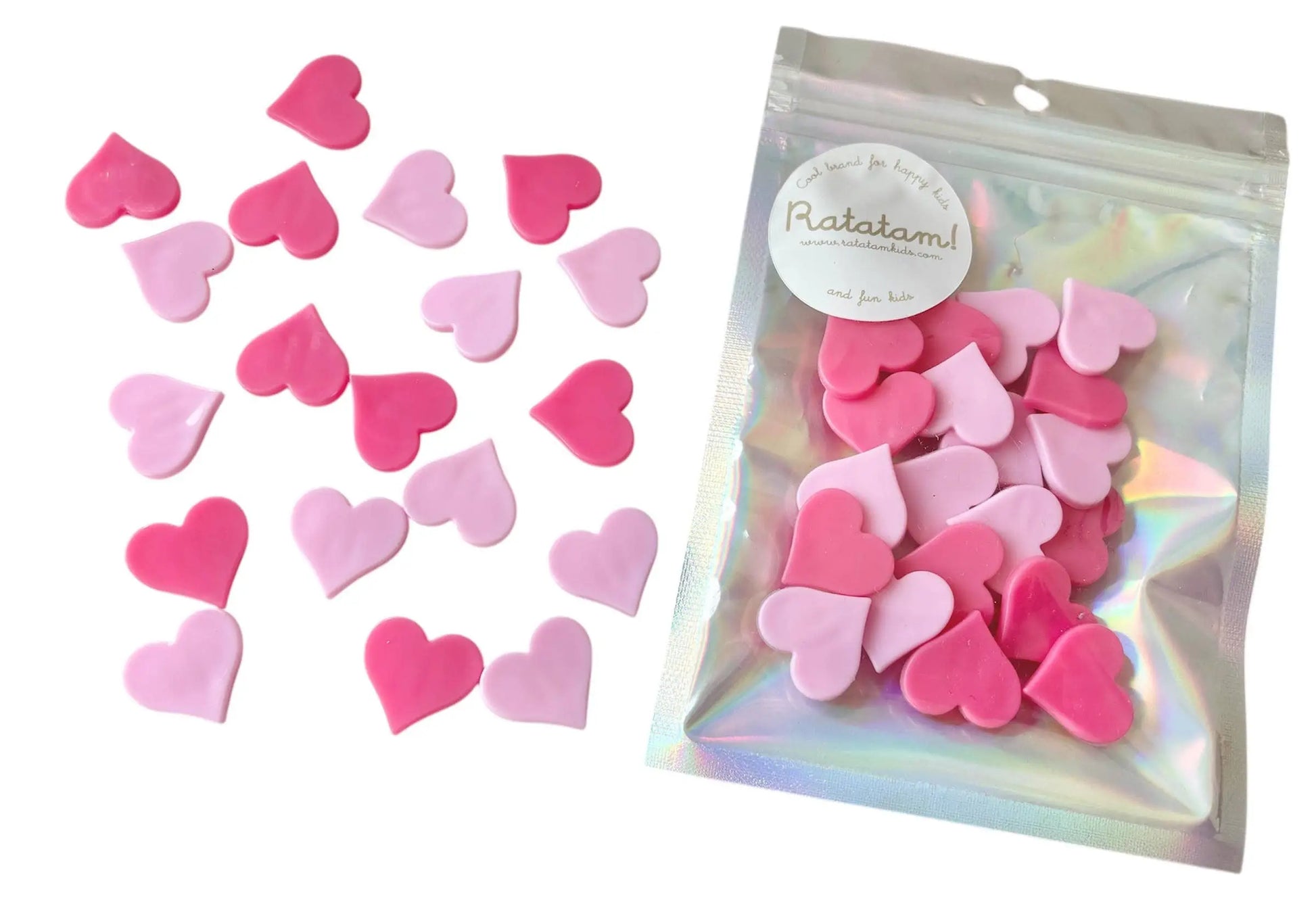 Ratatam! - Clip-on bike accessories small pink hearts Ratatam!