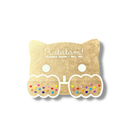 Ratatam! - Heart nail stickers - Multicolor Ratatam!