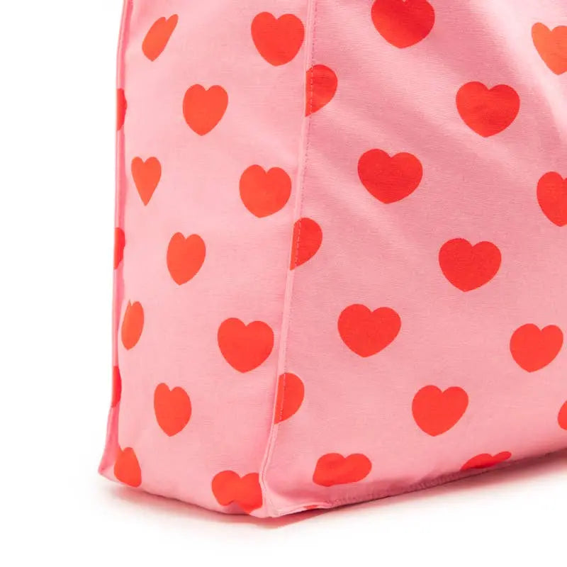 Ratatam! - Le Grand Cotton Heart Tote Bag - Pink Ratatam