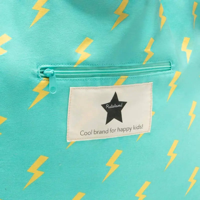 Ratatam! - Le Grand Cotton Lightning Tote - Blue Ratatam!