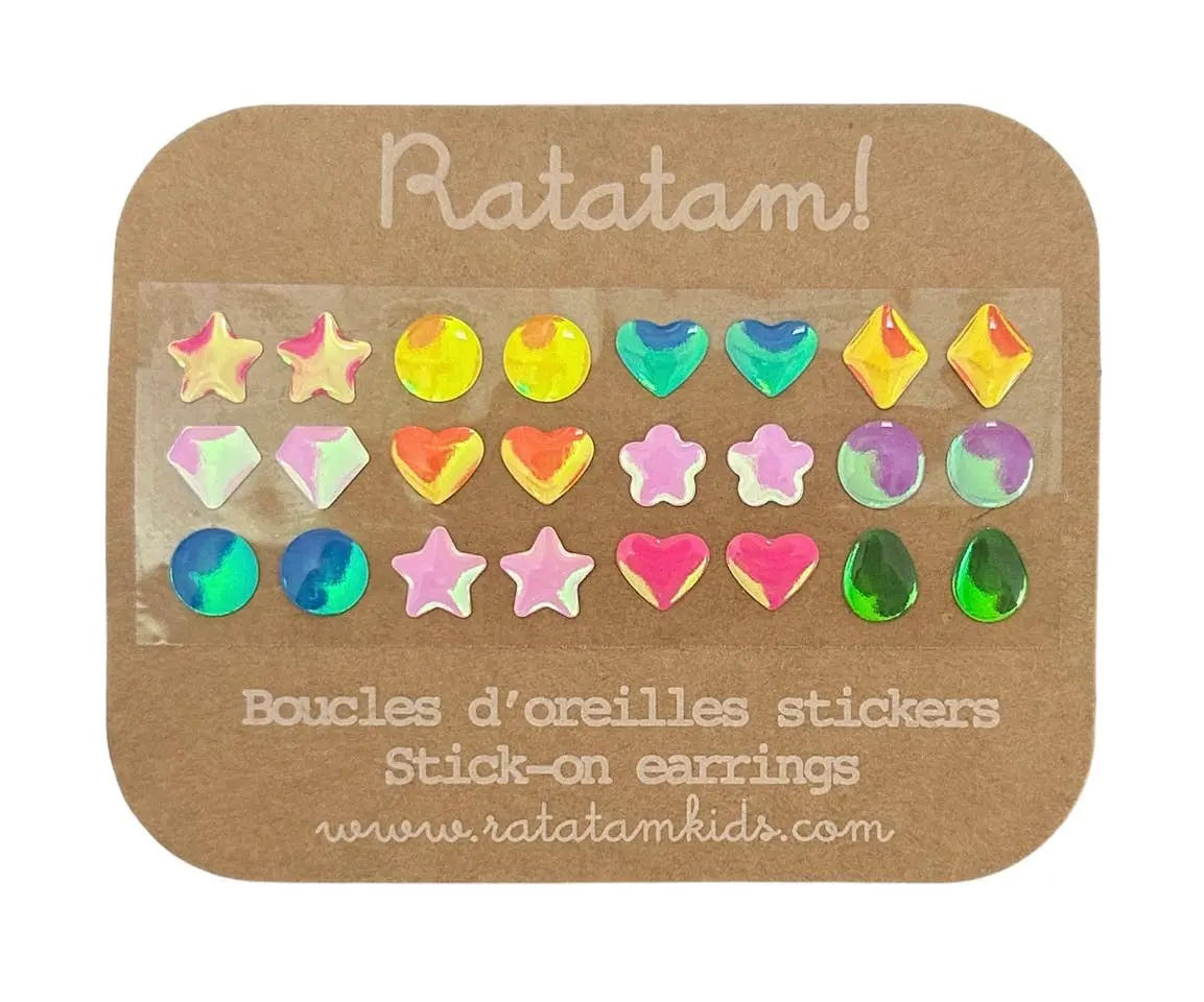 Ratatam! - Set of 12 self-adhesive earrings Ratatam!
