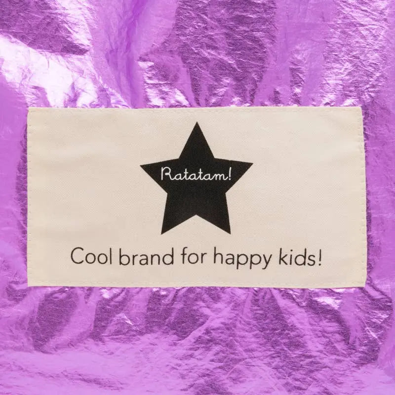 Ratatam! - Shiny Metallic Tote Bag - Purple Ratatam