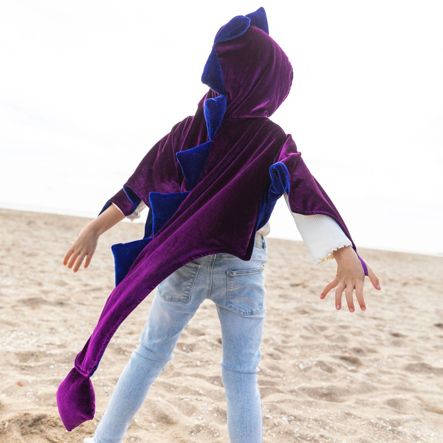 Ratatam! - The blue & purple velvet dragon costume cape Ratatam