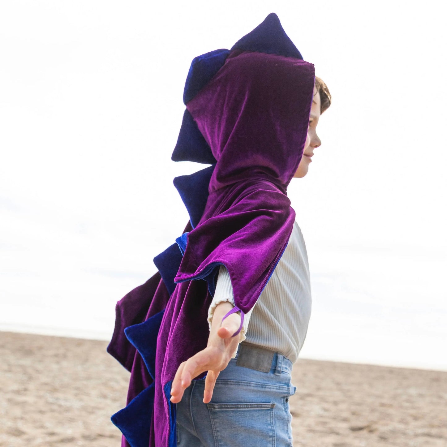 Ratatam! - The blue & purple velvet dragon costume cape Ratatam
