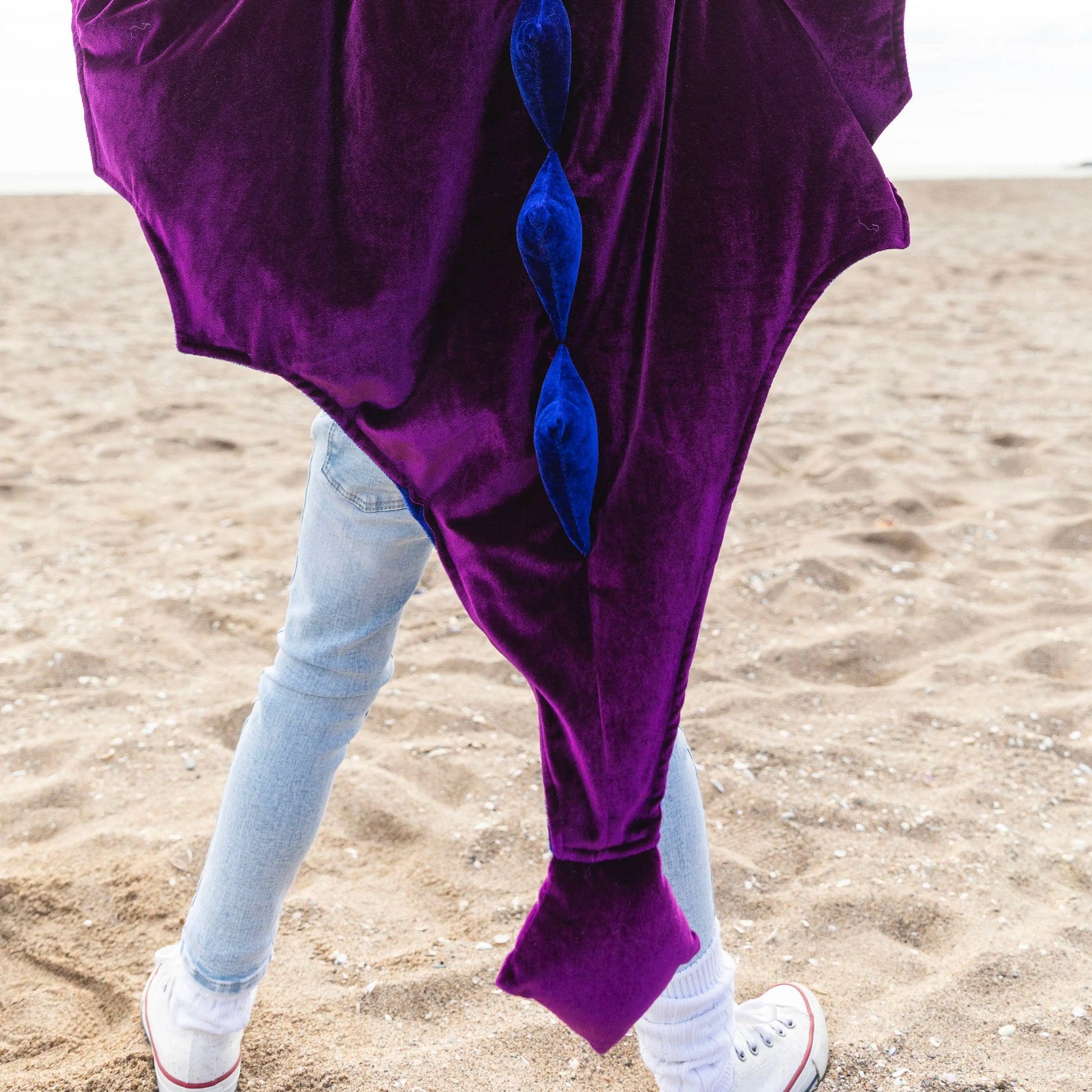 Ratatam! - The blue & purple velvet dragon costume cape Ratatam