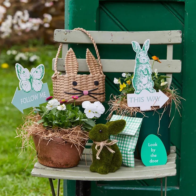 Recycled Paper Easter Bunny Basket Talking Tables