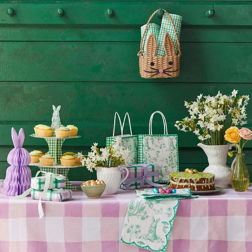 Recycled Paper Easter Bunny Basket Talking Tables