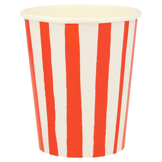 Red Stripes Cups Meri Meri