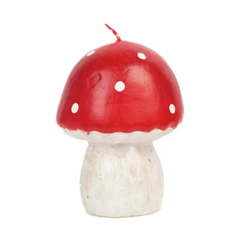 Red Toadstool Mushroom Candle - Large Talking Tables