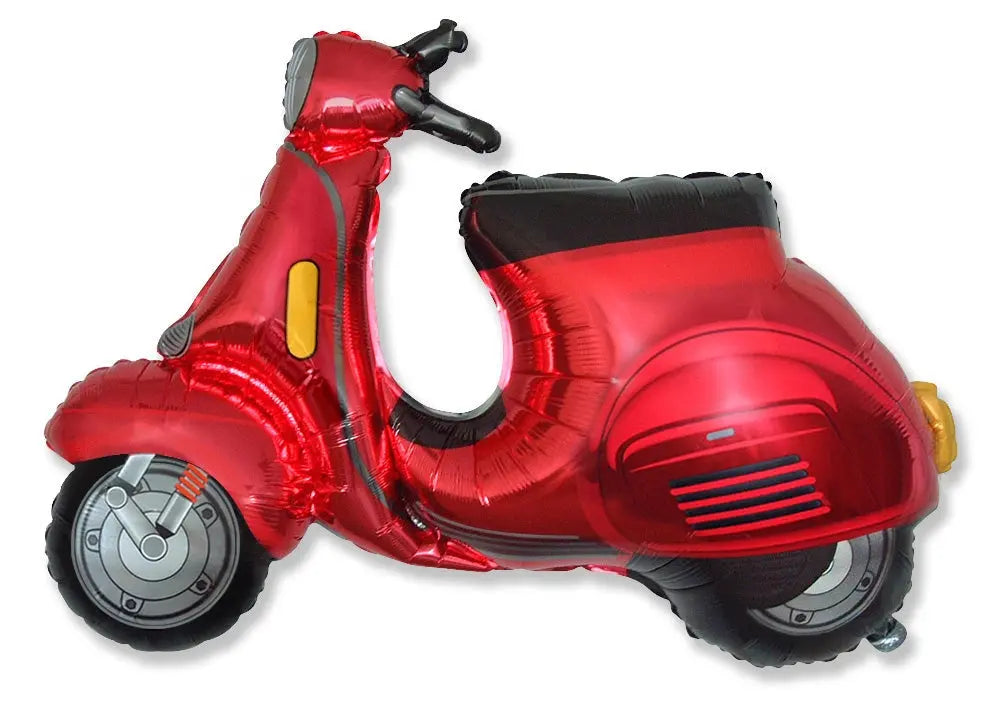 Red Vespa Motorcycle Balloon Mis Globos