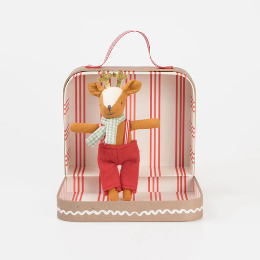 Reindeer Mini Doll & Suitcase Meri Meri