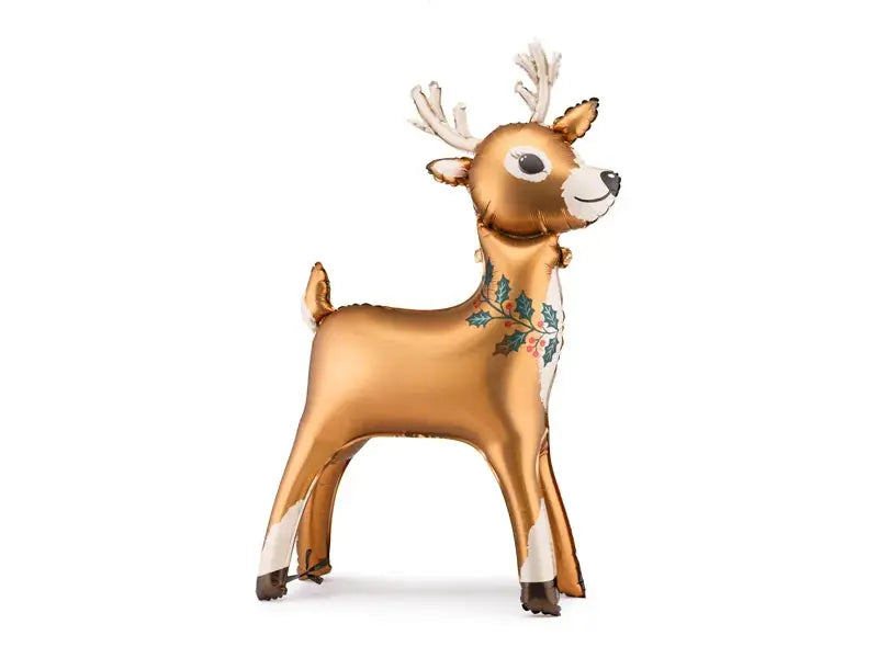 Reindeer Standing Foil Balloon, 65 x 105 cm, mix Partydeco