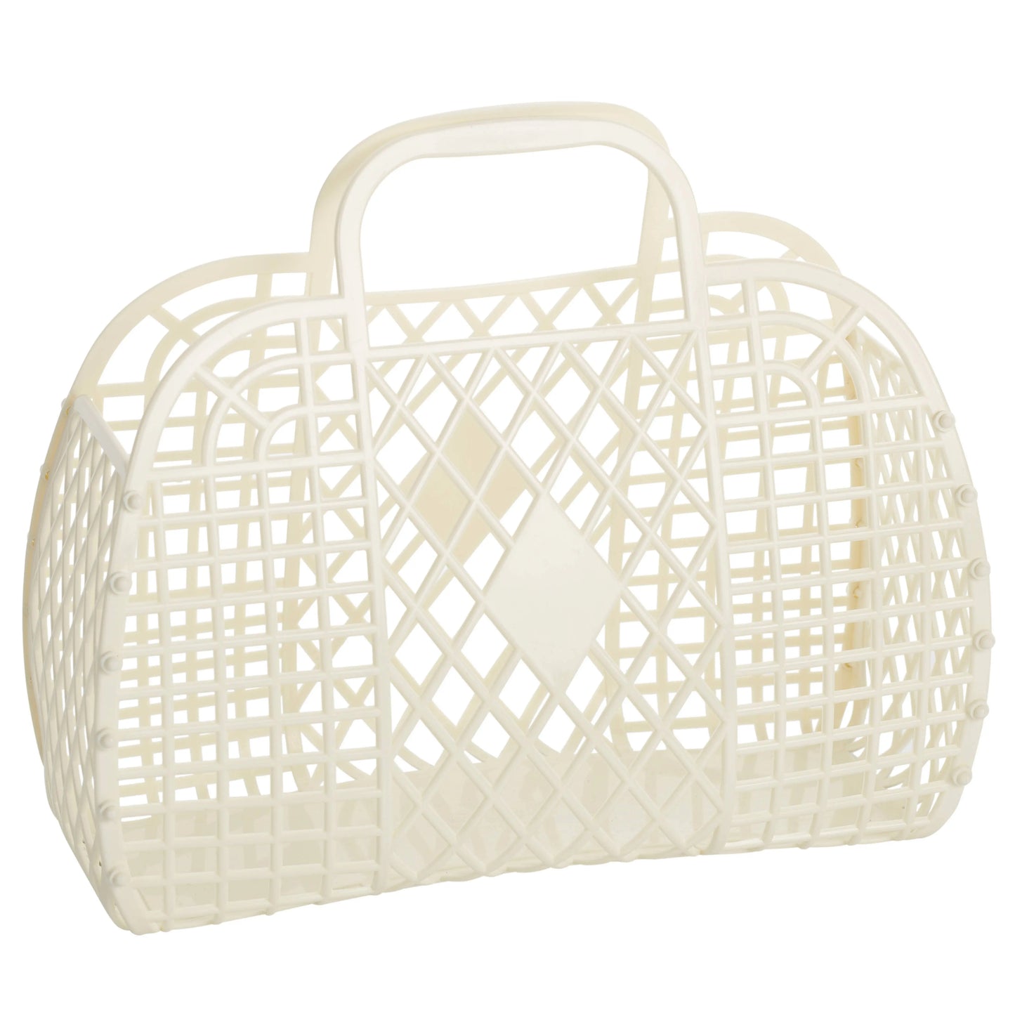 Retro Basket Jelly Bag - Large: Latte Sun Jellies