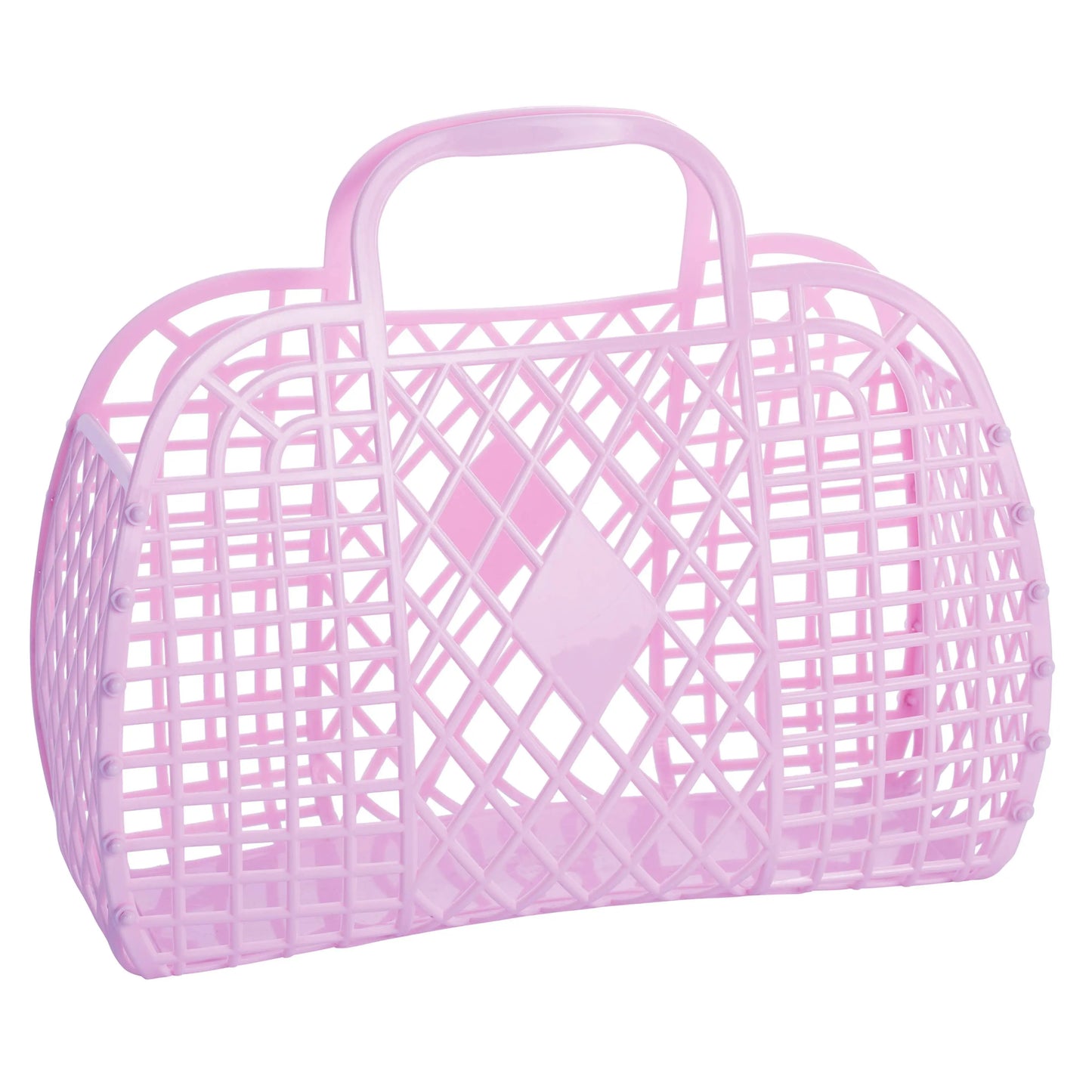 Retro Basket Jelly Bag - Large: Latte Sun Jellies