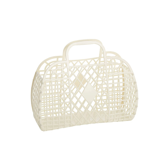 Retro Basket Jelly Bag - Small: Cream Sun Jellies