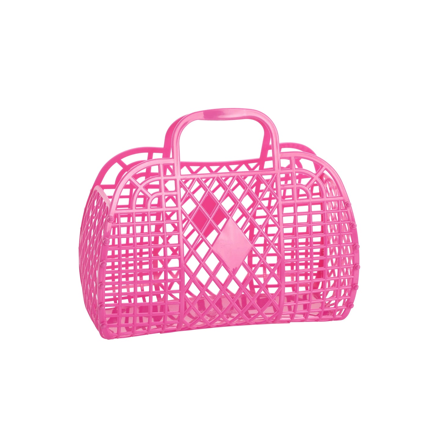 Retro Basket Jelly Bag - Small: Pink Sun Jellies