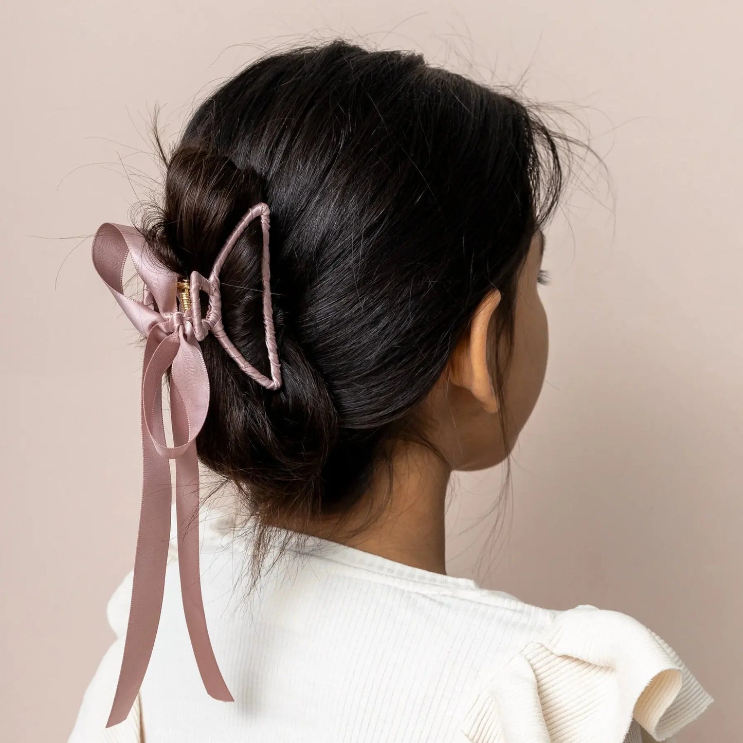 Ribbon wrapped claw clip Mimi & Lula