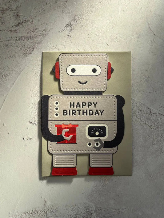 Robot (birthday) Card Heyyy Ltd