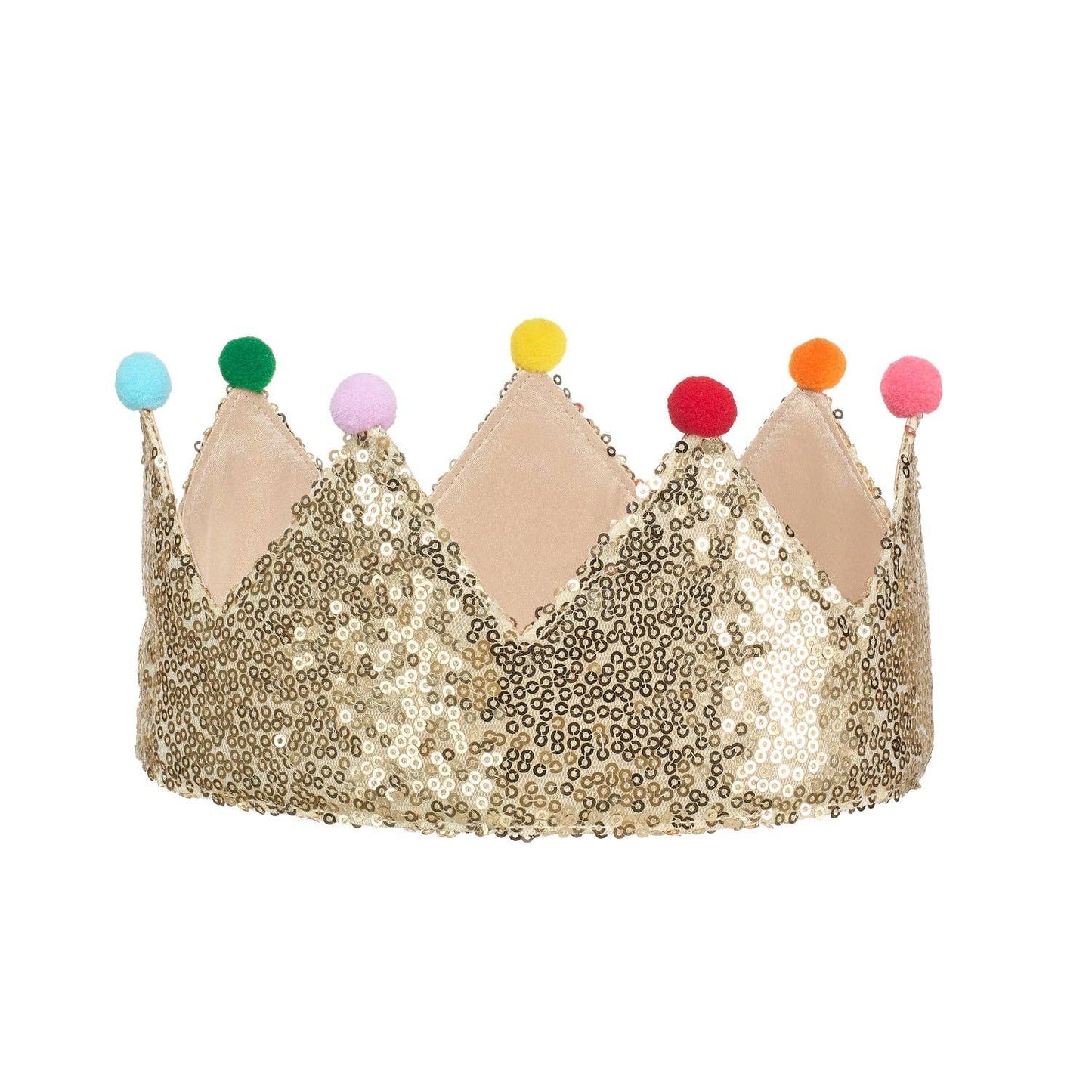 Rockahula Kids US - Gold Sequin Pom Pom Crown (3-10 Years) Rockahula Kids US