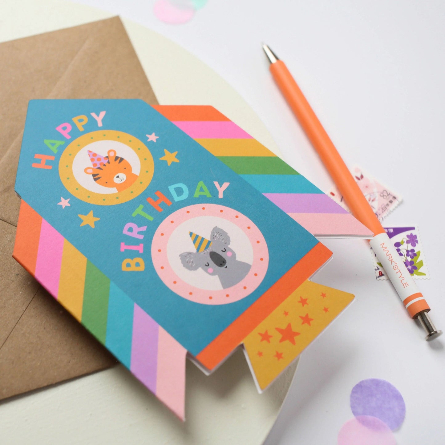Rocket Birthday Card Mifkins