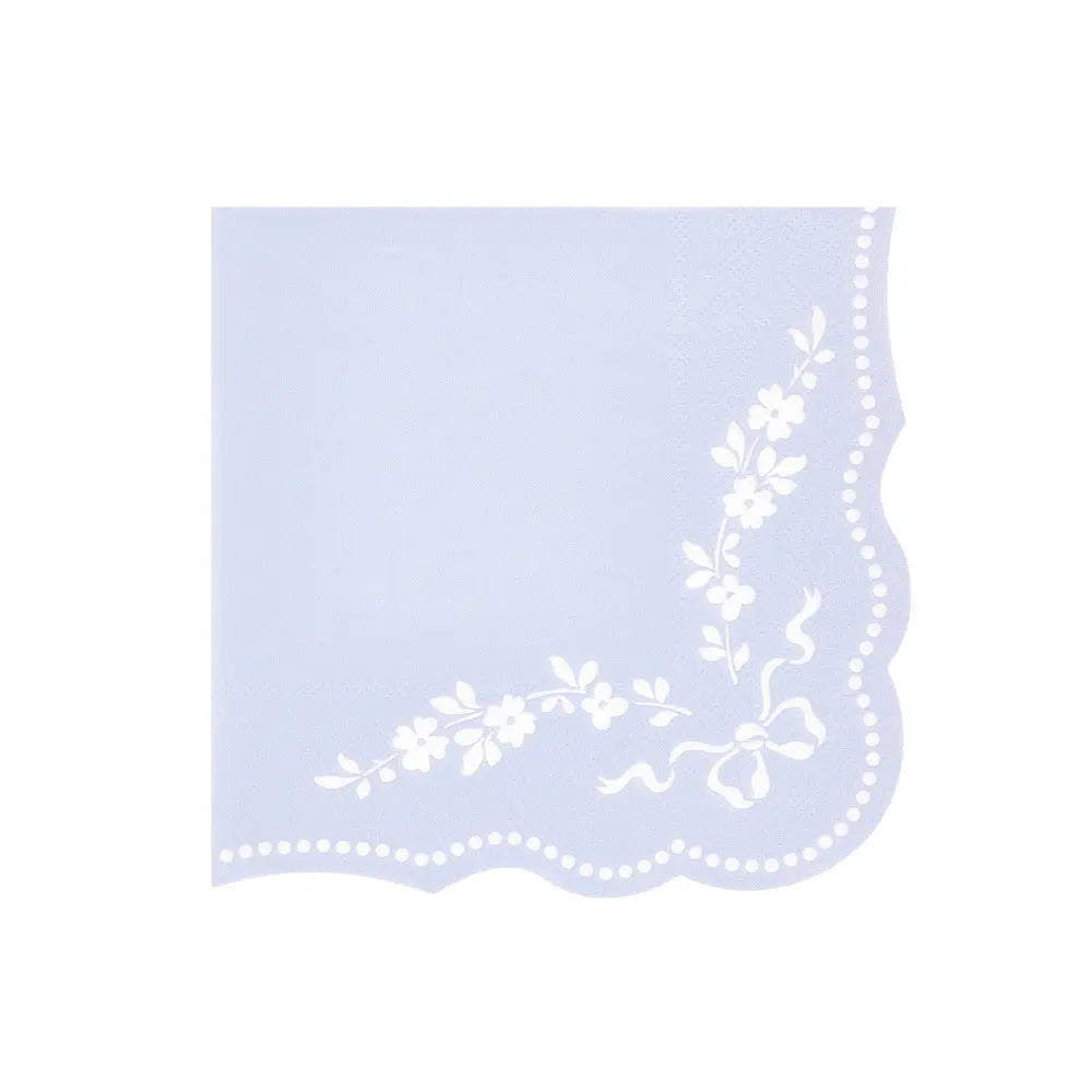 Rococo blue L napkins Meri Meri
