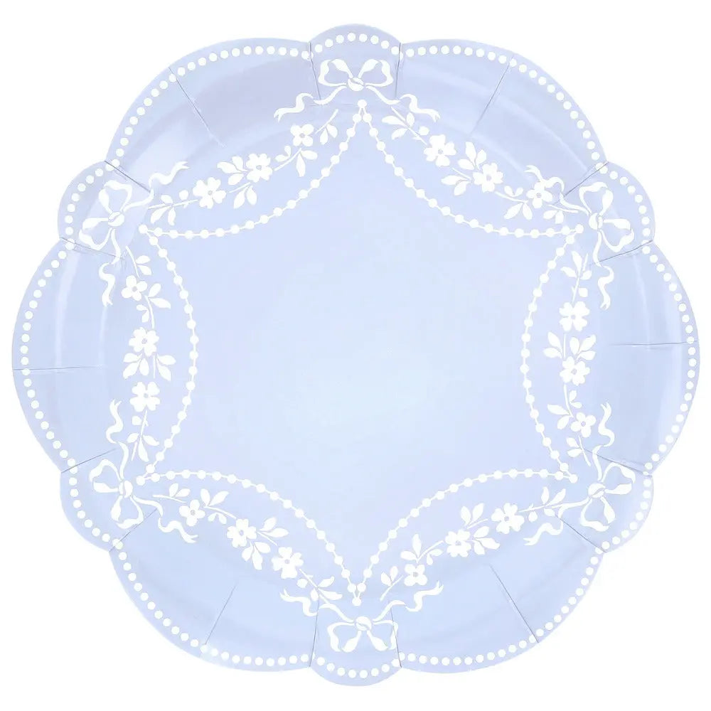Rococo blue dinner plates Meri Meri