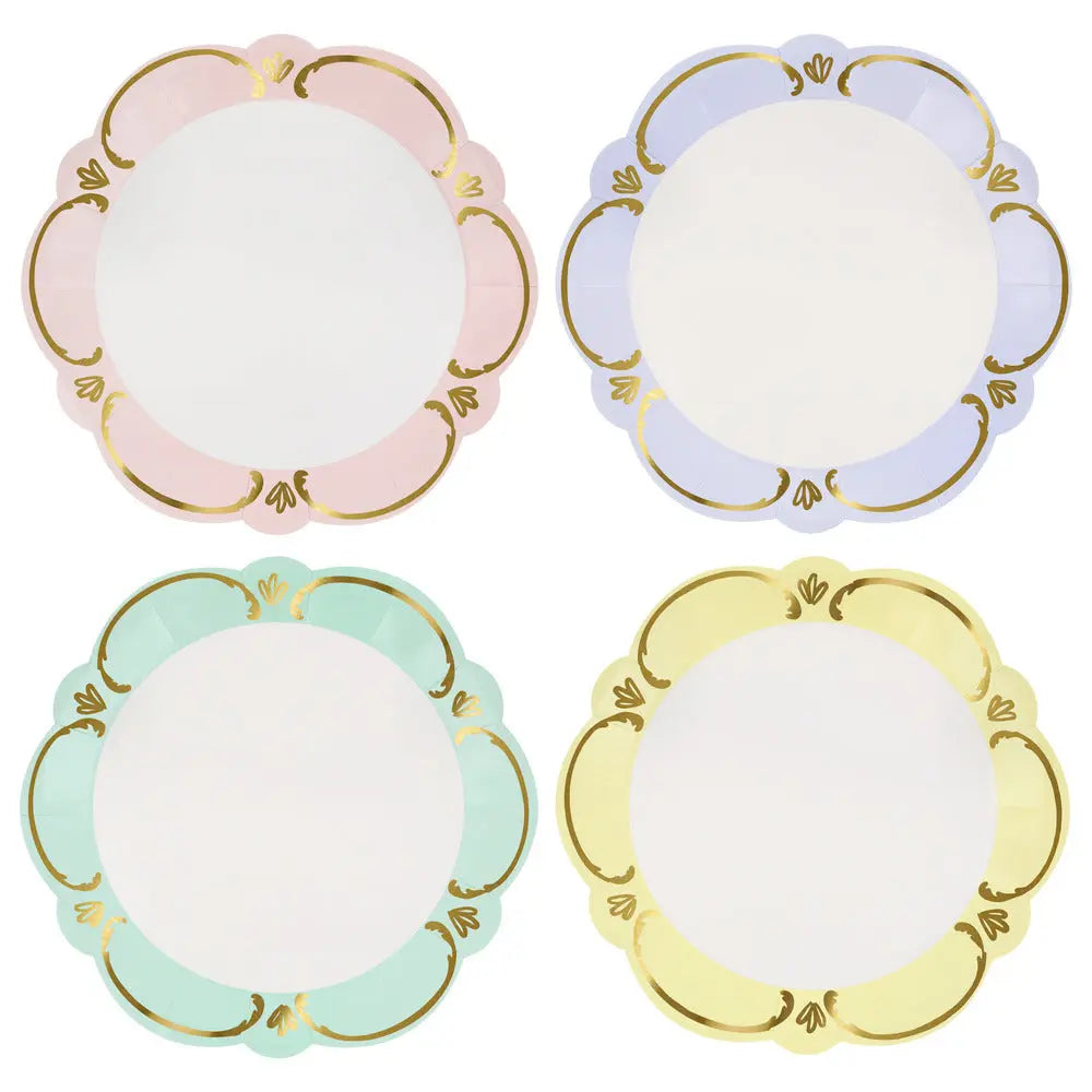 Rococo pastel dinner plates Meri Meri