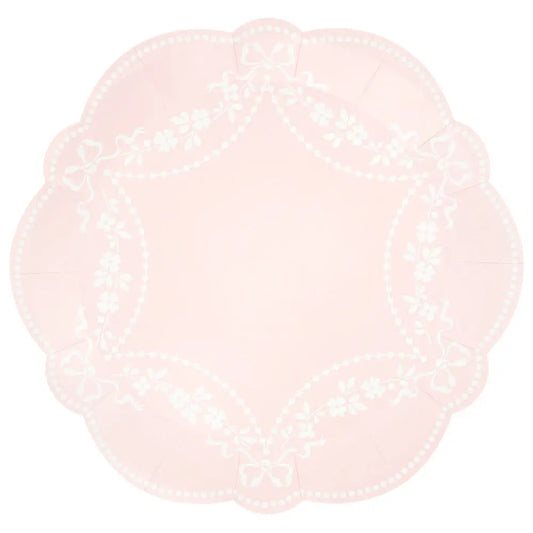 Rococo pink dinner plates Meri Meri