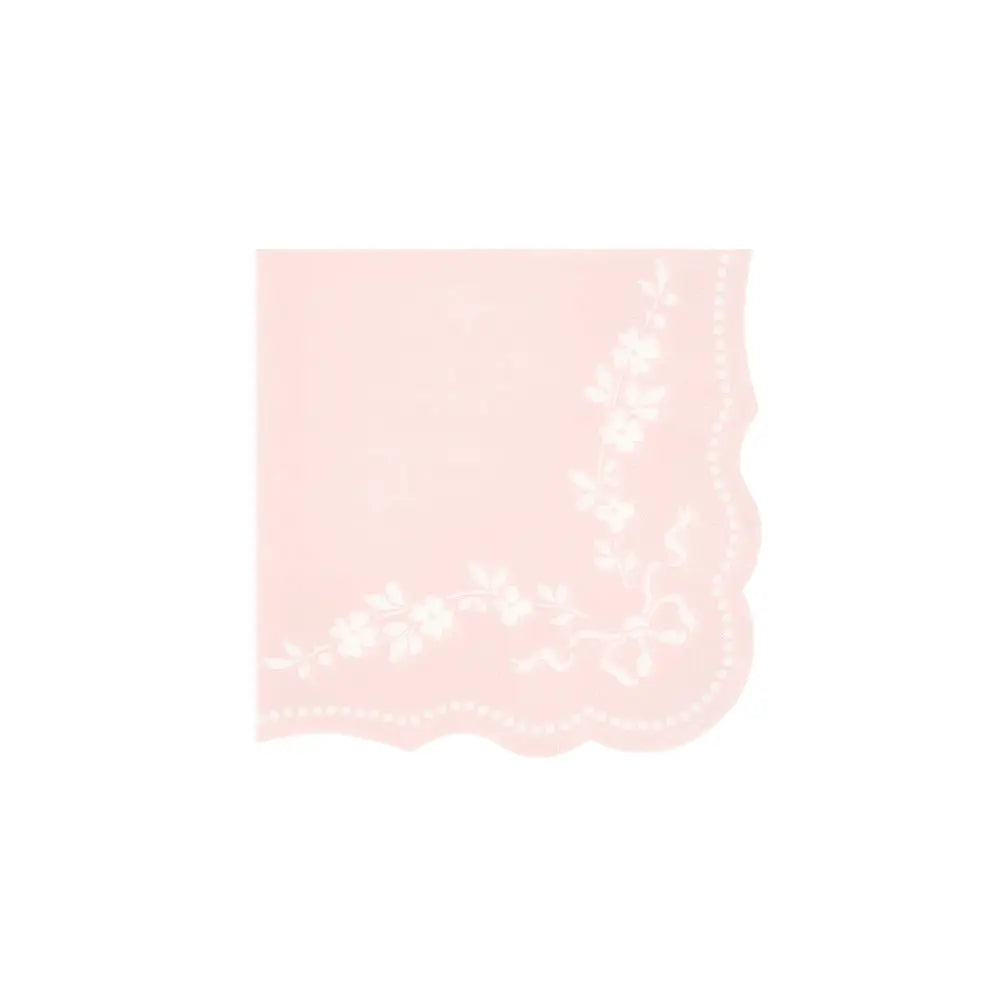 Rococo pink small napkins Meri Meri