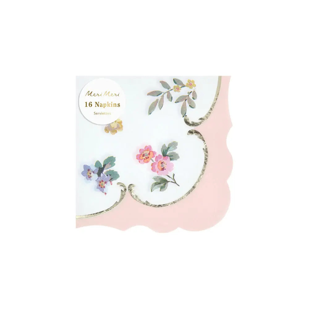 Rococo posy napkins S Meri Meri