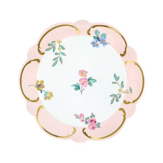 Rococo posy side plates Meri Meri