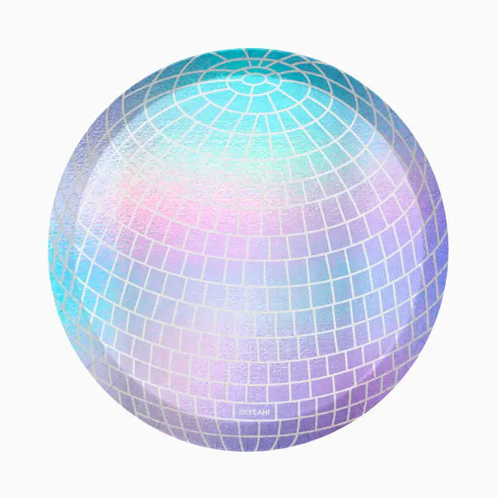 Round cardboard Ball disco Ø30cm iridescent Oh yeah!