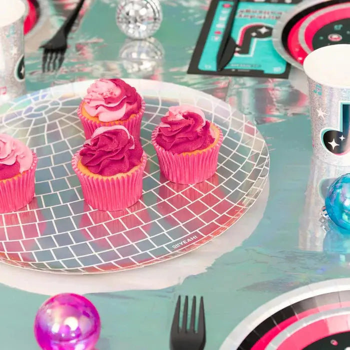 Round cardboard Ball disco Ø30cm iridescent Oh yeah!