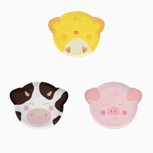 Round flat cardboard Ø20 cm farm Oh yeah!