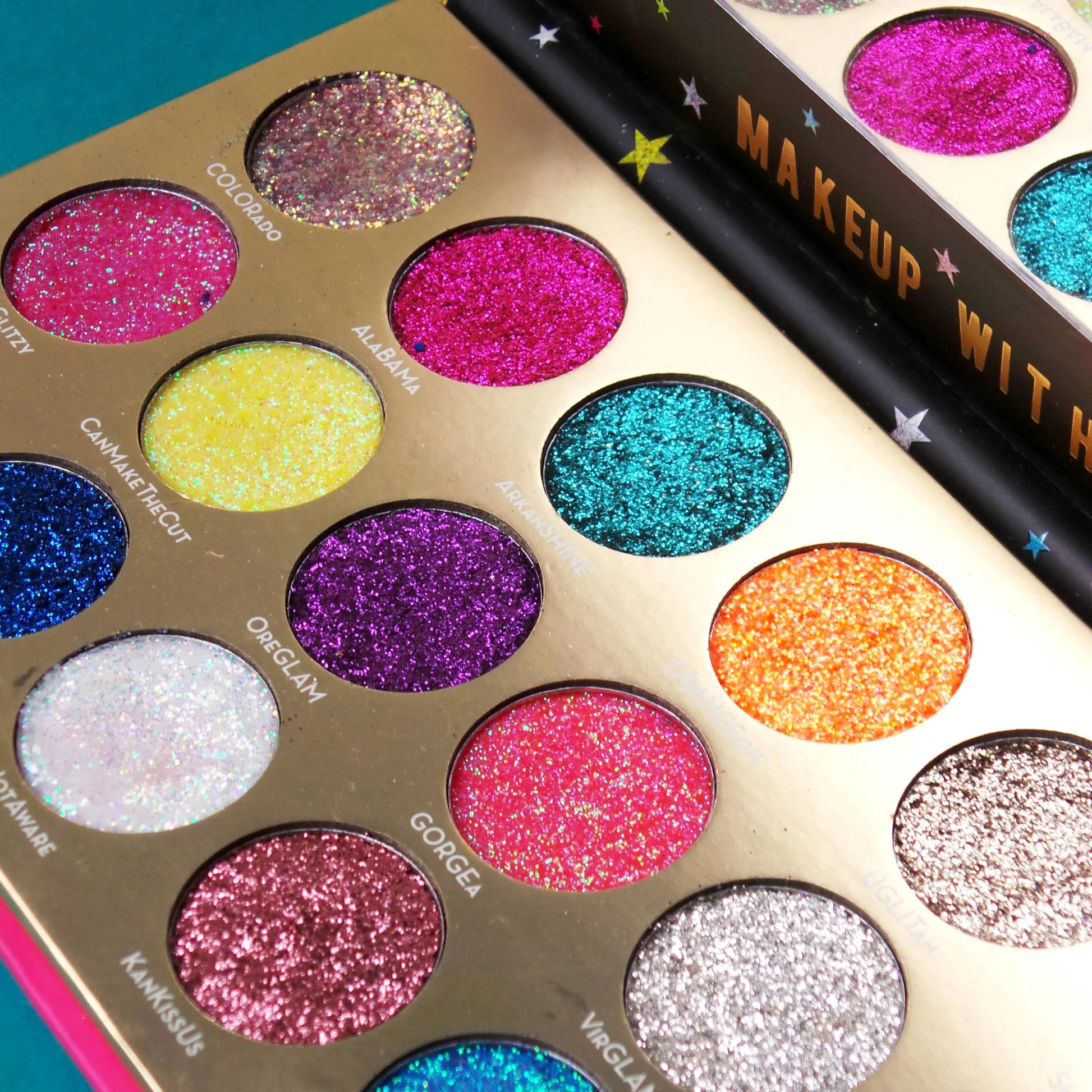 Rude Cosmetics - United Shades of Glitter -  21 Pressed Glitter Palette Rude Cosmetics