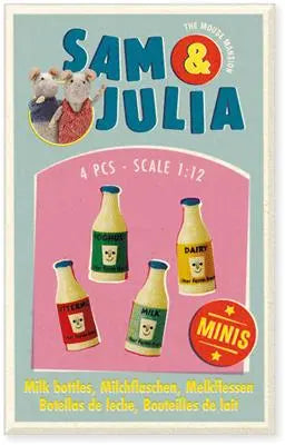 SAM AND JULIA - MINI BOX WITH Milk Bottles Sam & Julia