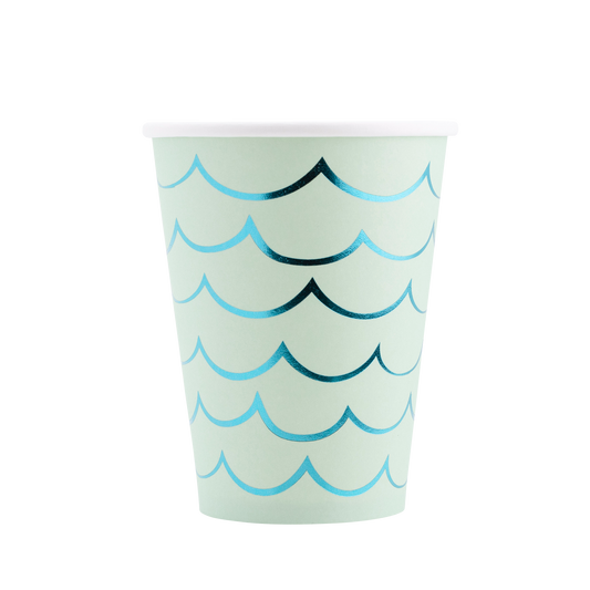- SEA1011 - Mermaid Tail Paper Party Cups - 12 oz My Mind’s Eye