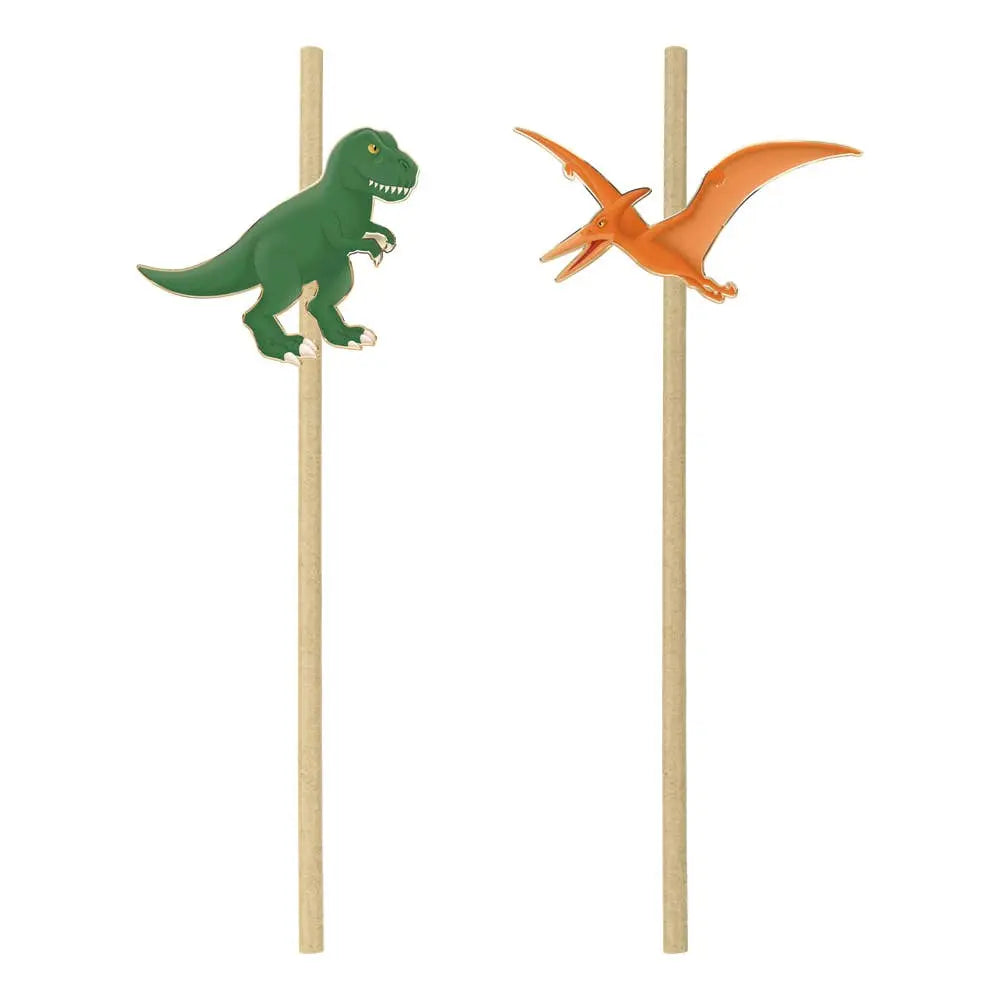 SET OF 10 DINO STRAWS Tim&Puce Factory
