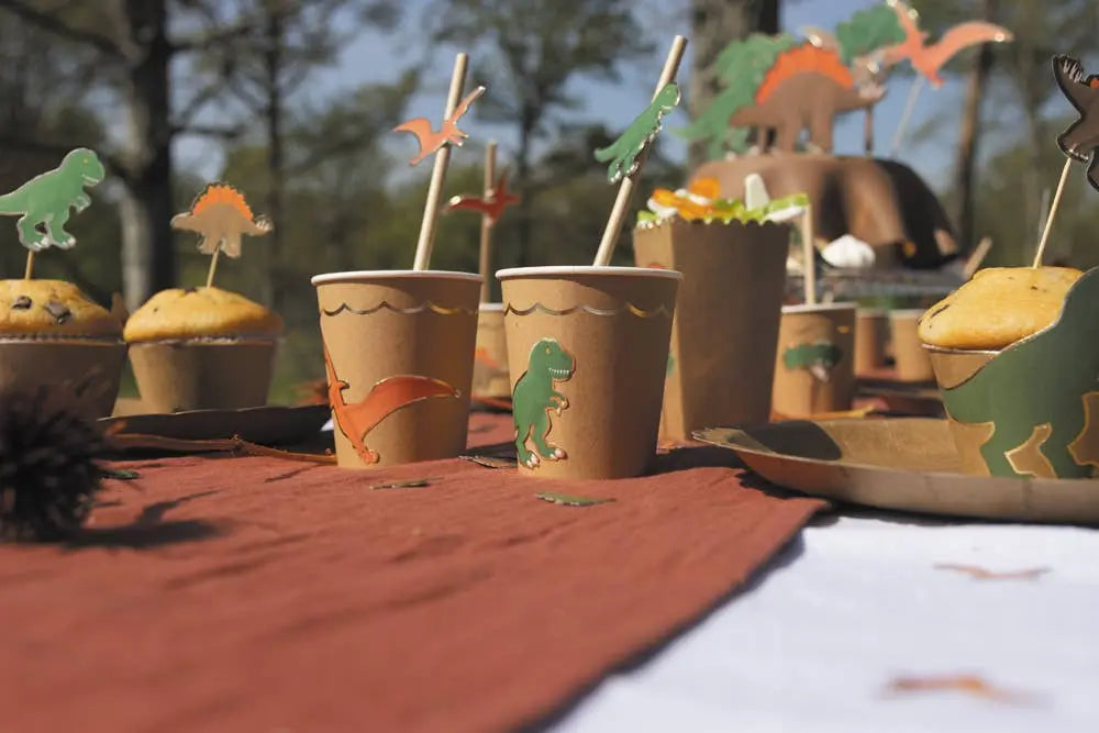 SET OF 10 DINO STRAWS Tim&Puce Factory