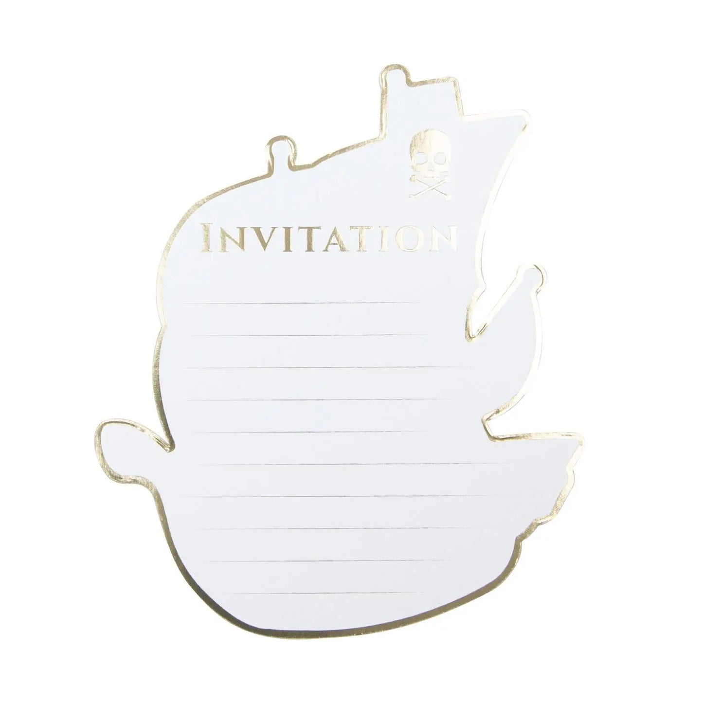 SET OF 8 PIRATE INVITATIONS Tim&Puce Factory