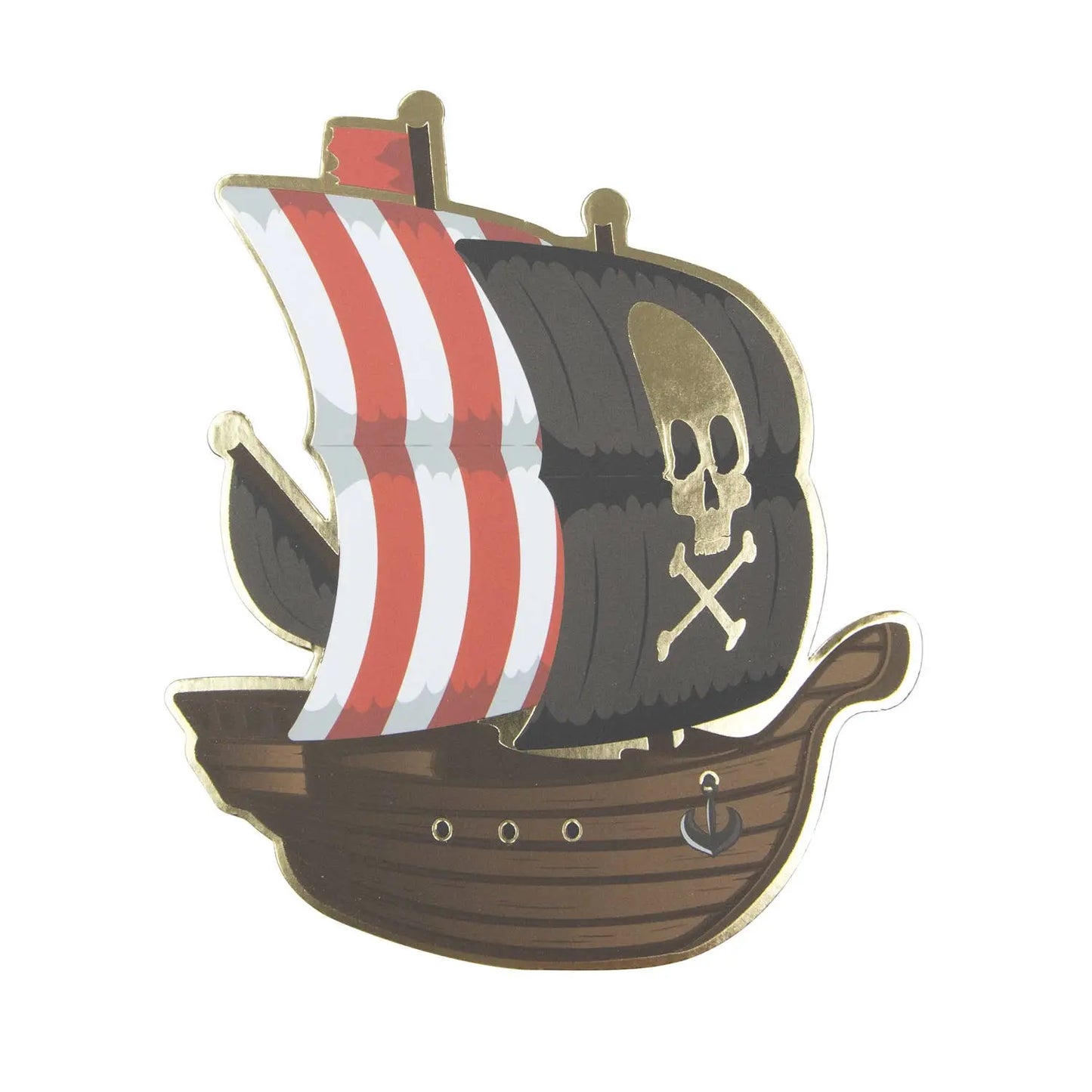 SET OF 8 PIRATE INVITATIONS Tim&Puce Factory