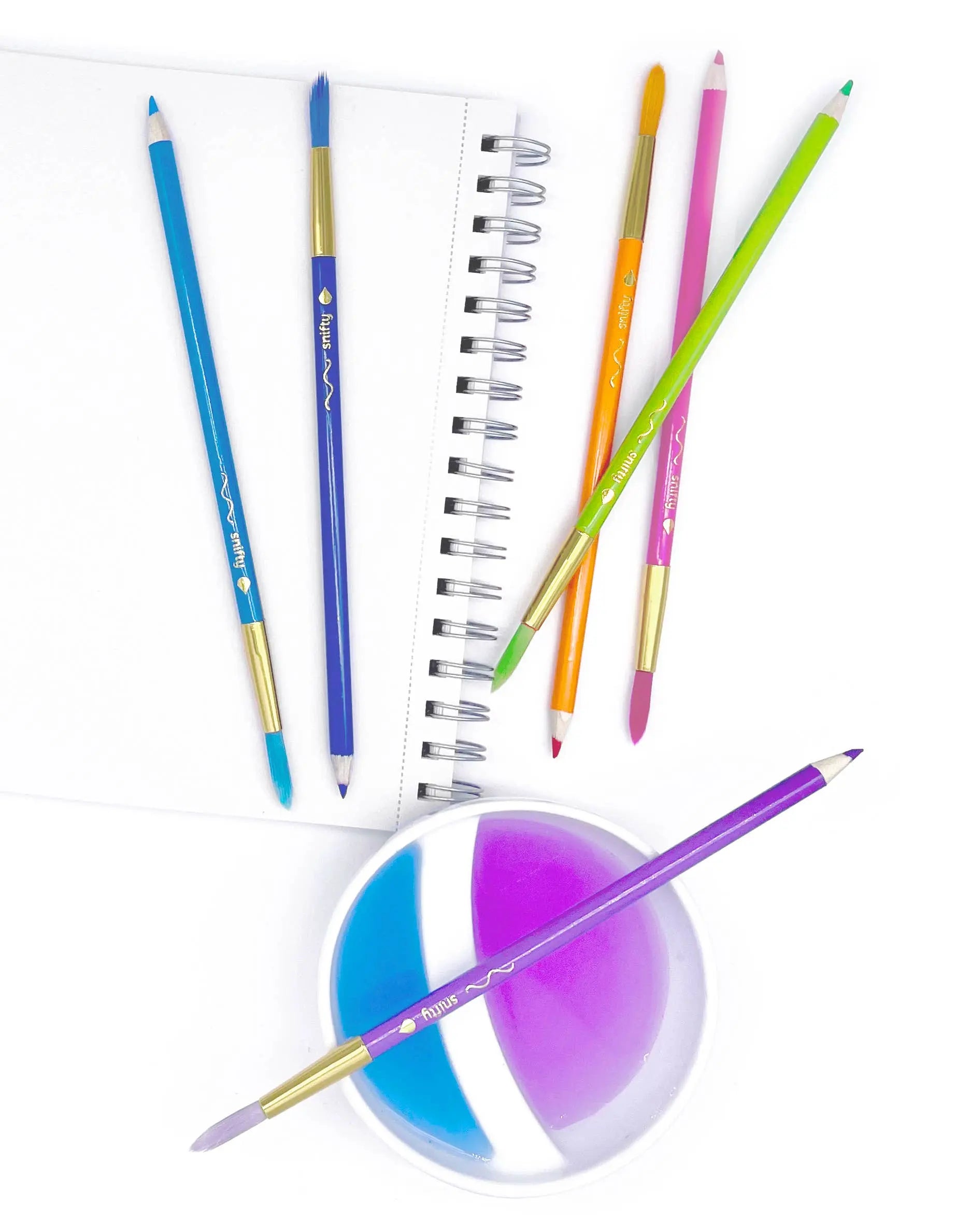 SNIFTY - PASTEL COLORBRUSH - watercolor 
pencil/paintbrush SNIFTY