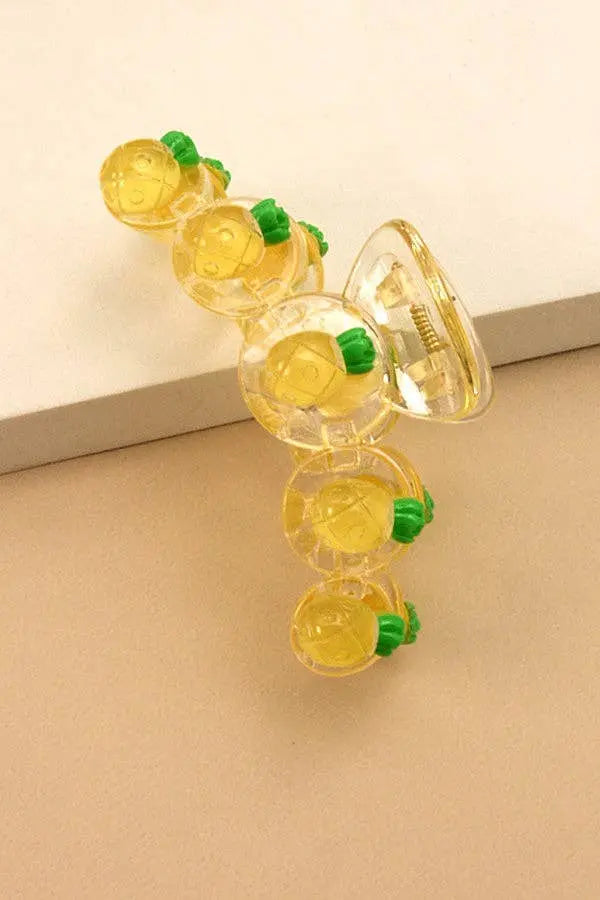SUMMER HAIR CLAW CLIPS | 40H444: PINEAPPLE JOSSLYN by Wall to Wall