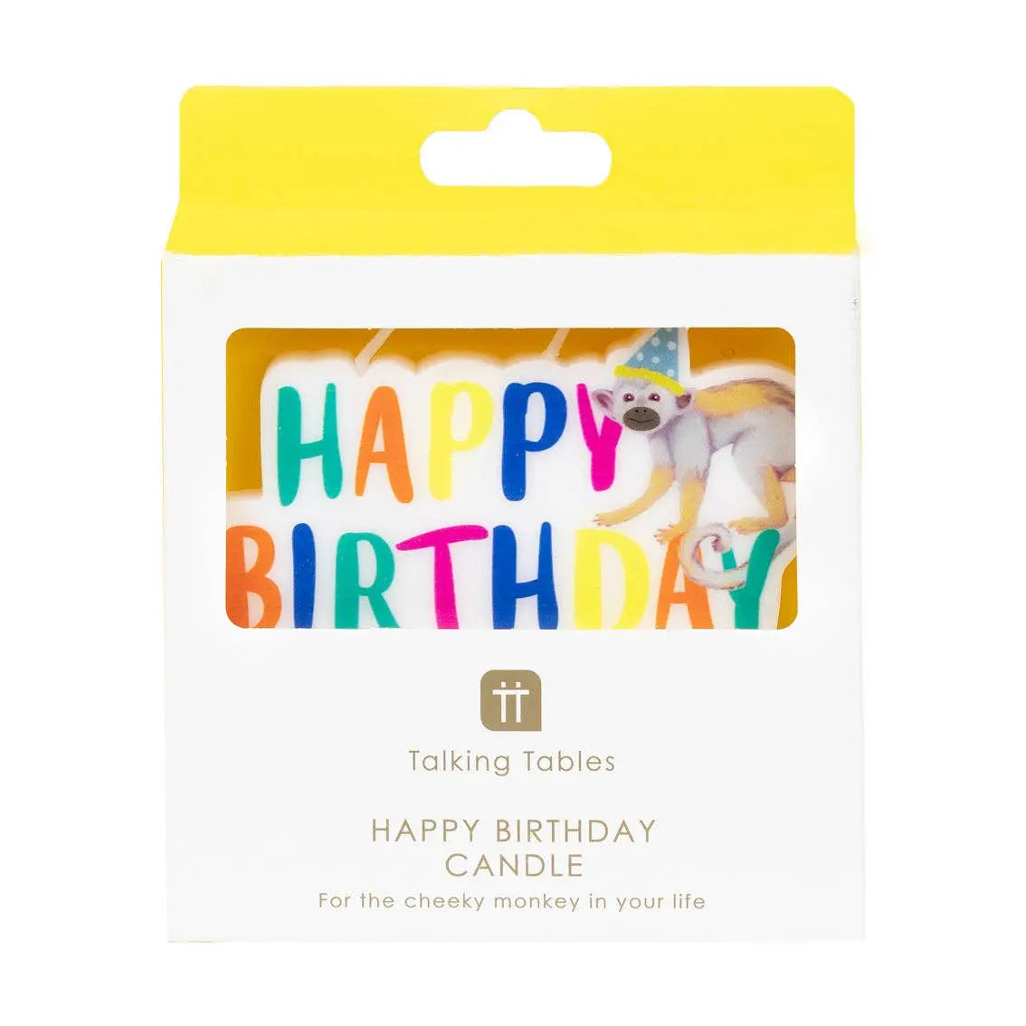 Safari Animal Happy Birthday Candle Talking Tables EU