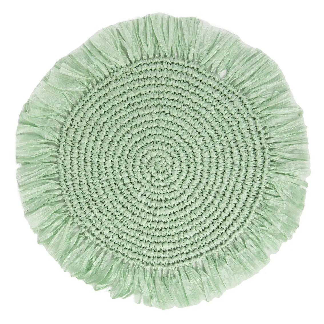 Sage Green Raffia Placemats for Table| 2 Pack| Summer | Talking Tables EU