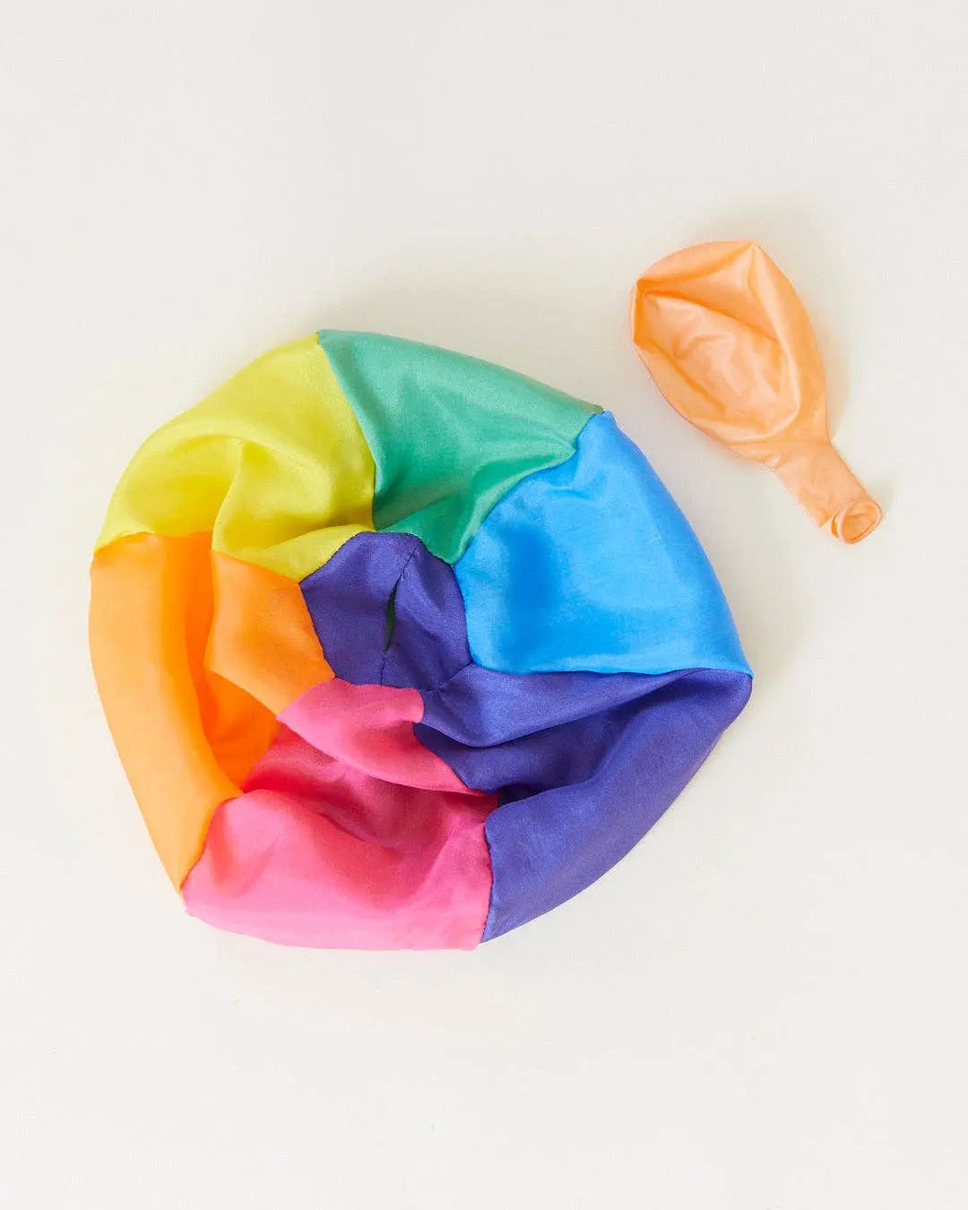 Sarah’s Silks - Rainbow Balloon Ball - 100% silk balloon cover Sarah’s Silks