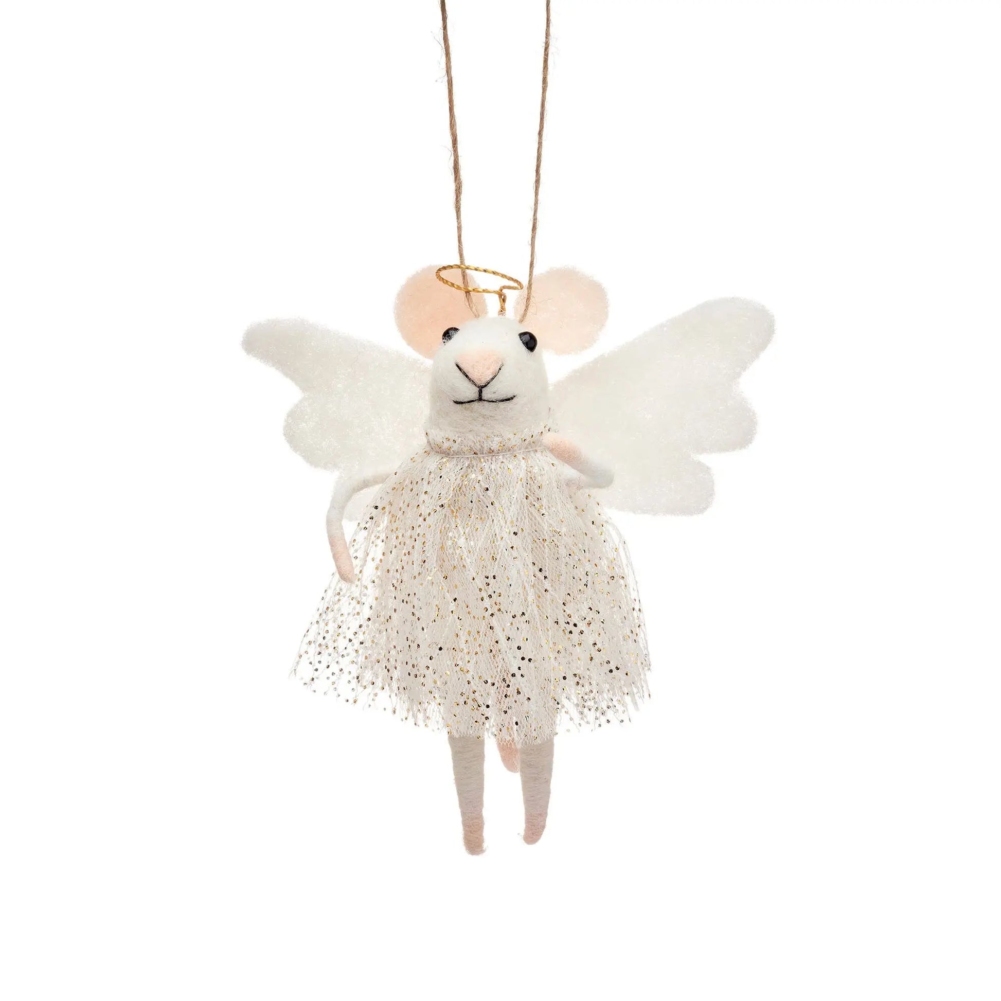 Sass & Belle Europe - Angel Mouse Felt Hanging Decoration Sass & Belle Europe