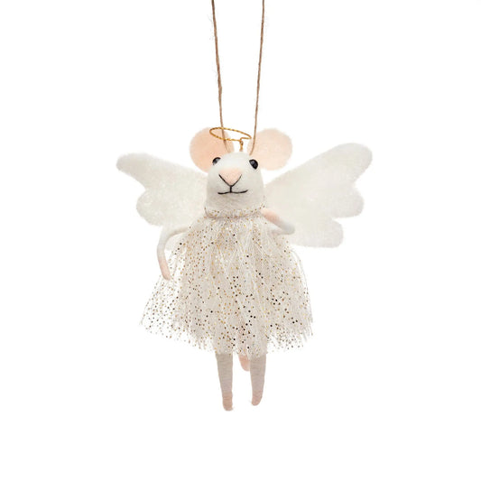 Sass & Belle Europe - Angel Mouse Felt Hanging Decoration Sass & Belle Europe