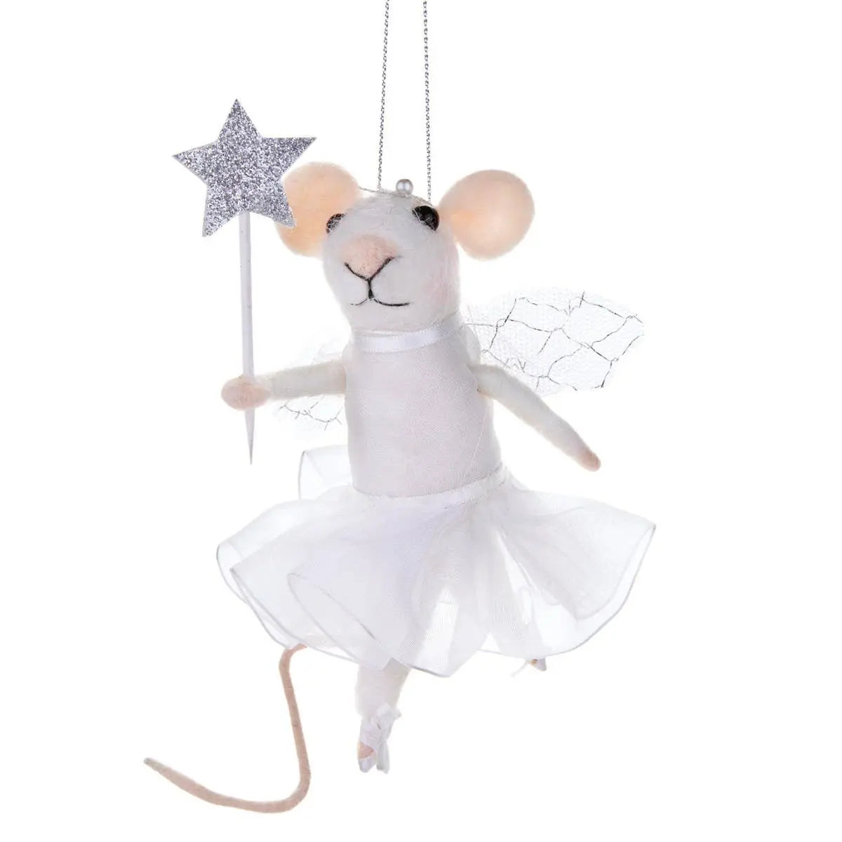Sass & Belle Europe - Fairy Mouse With Star Wand Felt Hanging Decoration Sass & Belle Europe