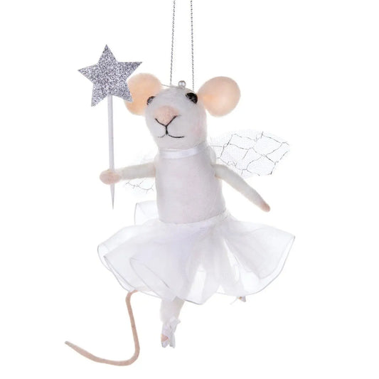Sass & Belle Europe - Fairy Mouse With Star Wand Felt Hanging Decoration Sass & Belle Europe